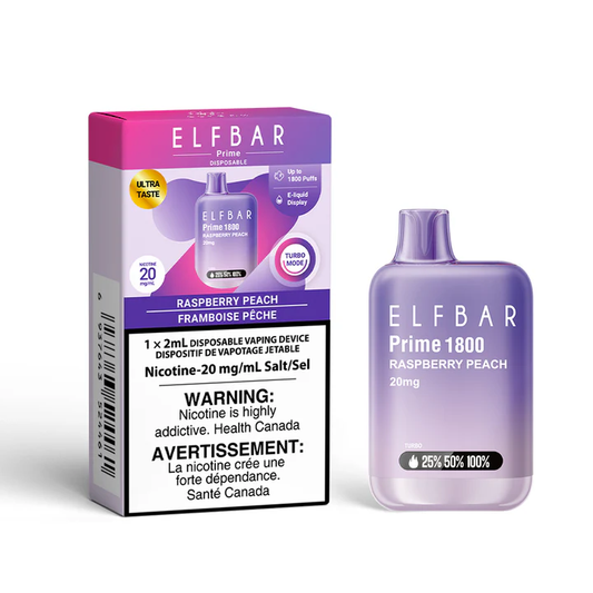 ELF Bar Prime raspberry peach 20mg Disposable