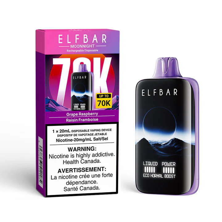 Elf Bar MoonNight 70k grape raspberry 20mg Disposable