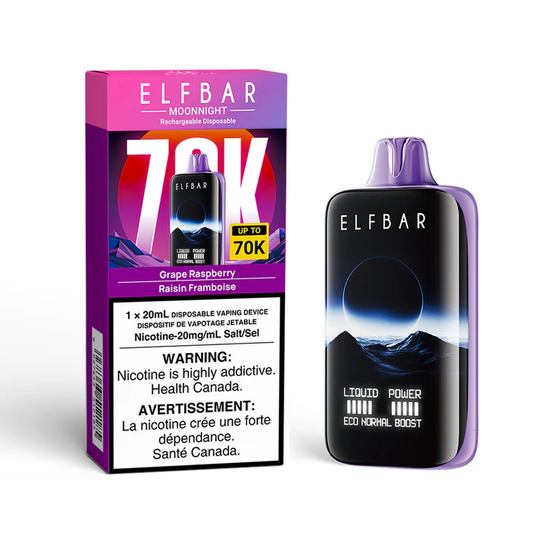 Elf Bar MoonNight 70k grape raspberry 20mg Disposable