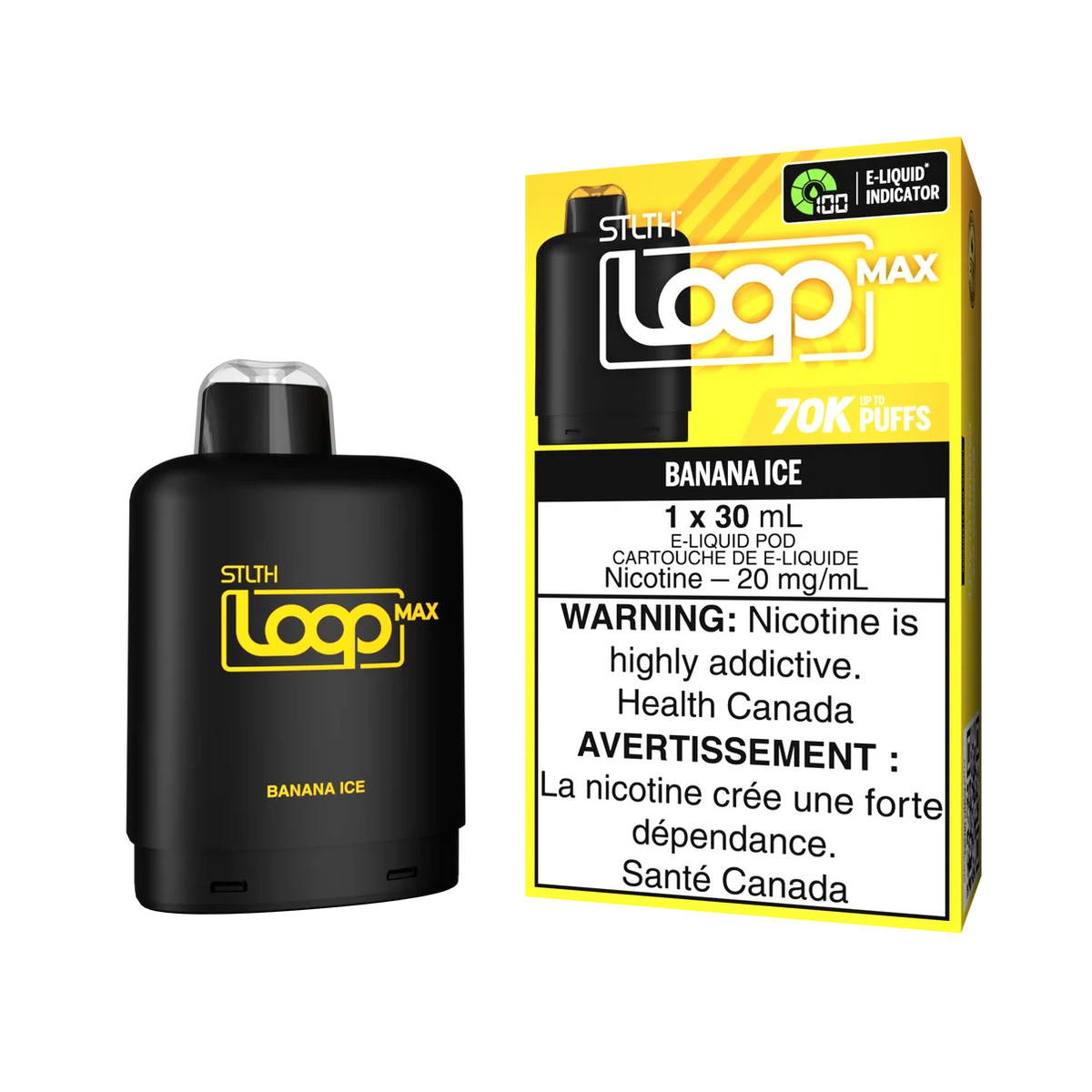Stlth Loop Max banana ice 20mg Disposable Pods