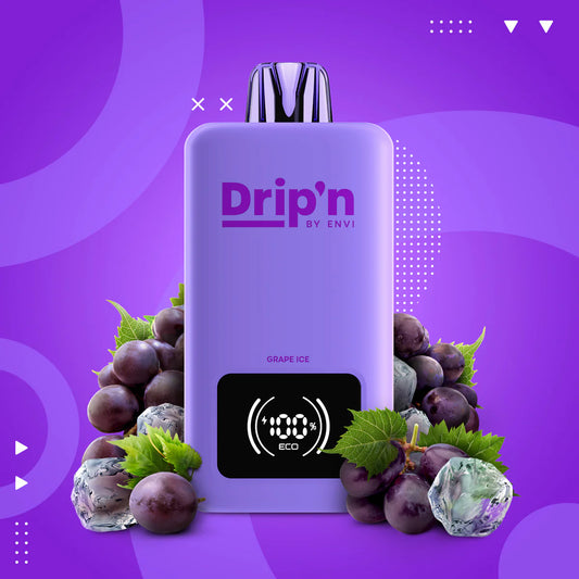 Drip'n by Envi 70k grape ice 20mg Disposable