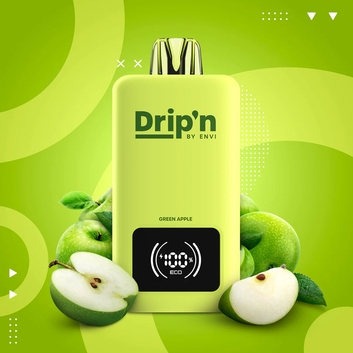 Drip'n by Envi 70k green apple 20mg Disposable