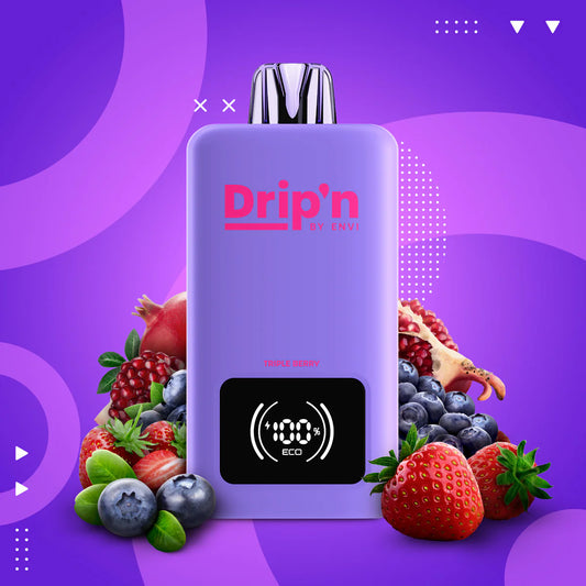 Drip'n by Envi 70k triple berry 20mg Disposable