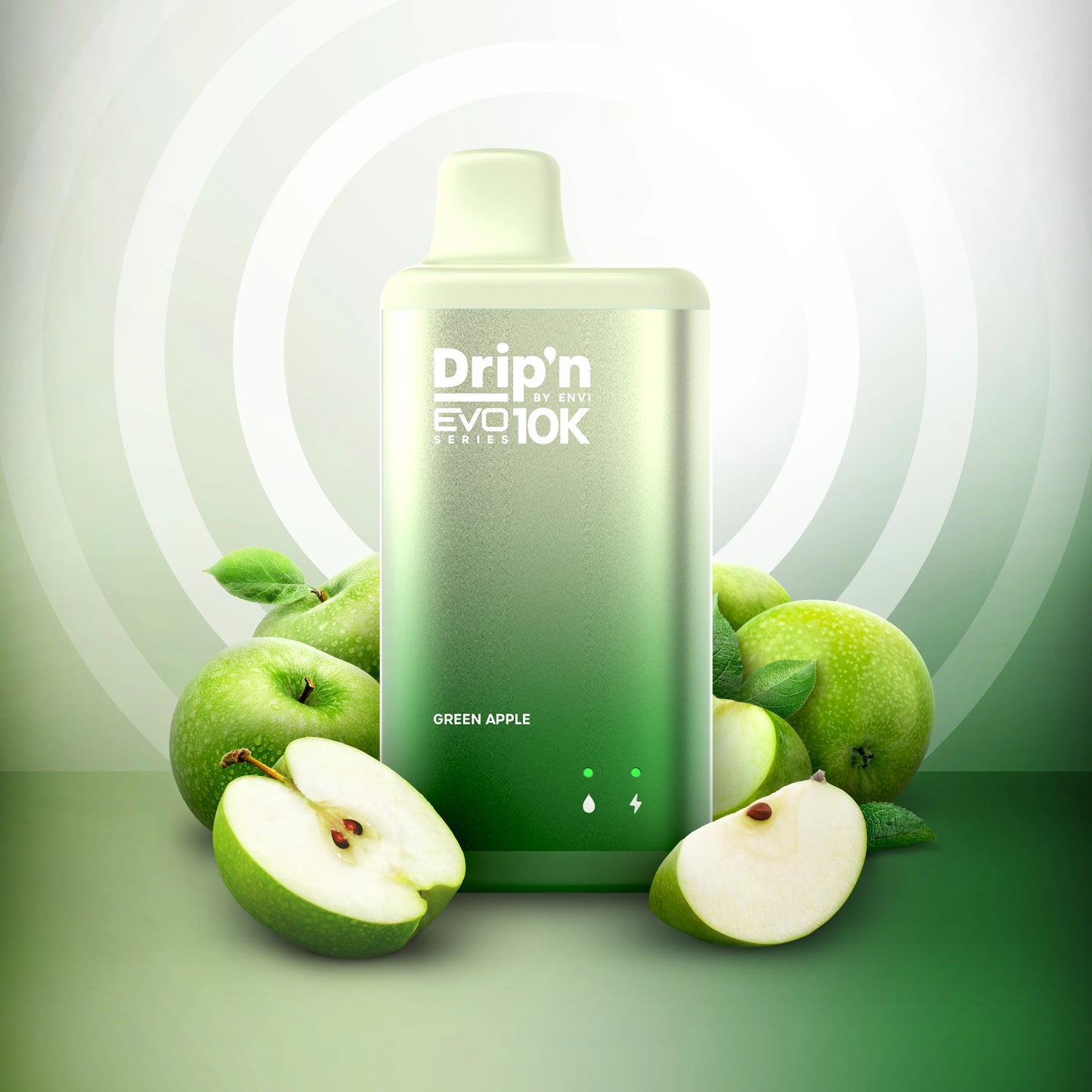 Drip'n by Envi Evo Series 10k green apple 20mg Disposable