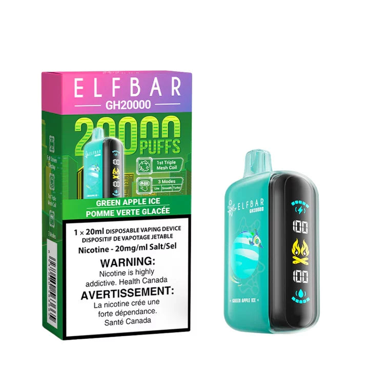 Elf Bar GH 20k green apple ice 20mg Disposable