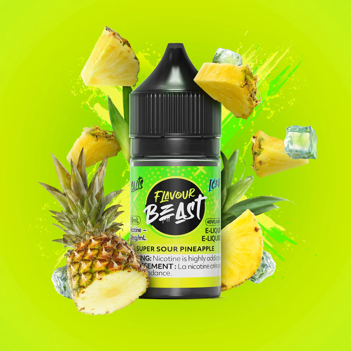 Flavour Beast super sour pineapple iced 20mg E-Liquid 30ml