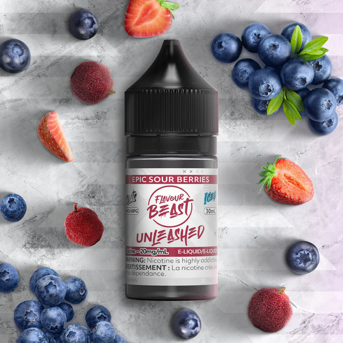Flavour Beast Unleashed epic sour berries 20mg E-Liquid 30ml