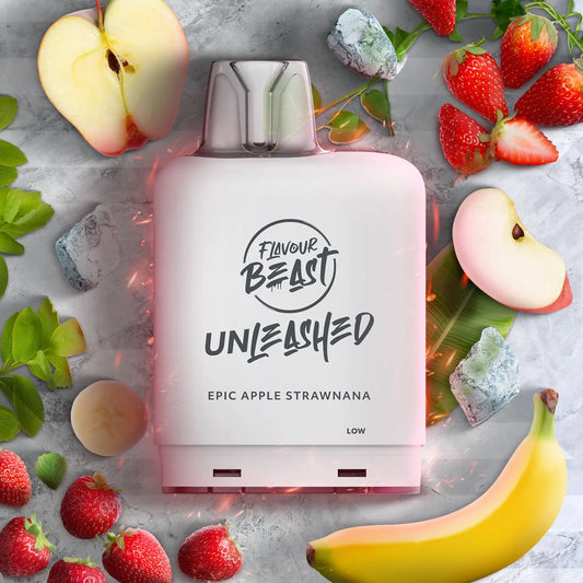 Flavour Beast Level X Unleashed Boost epic apple strawnana 20mg Disposable Pods