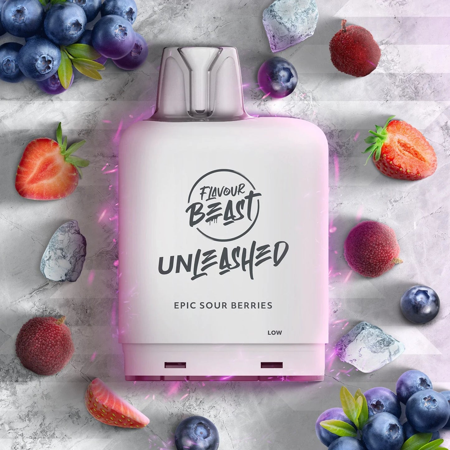 Flavour Beast Level X Unleashed Boost epic sour berries 20mg Disposable Pods