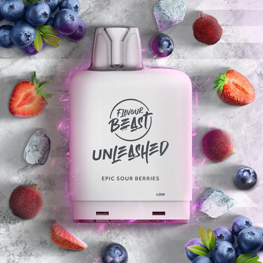 Flavour Beast Level X Unleashed Boost epic sour berries 20mg Disposable Pods