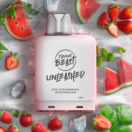 Flavour Beast Level X Unleashed Boost epic strawberry watermelon 20mg Disposable Pods