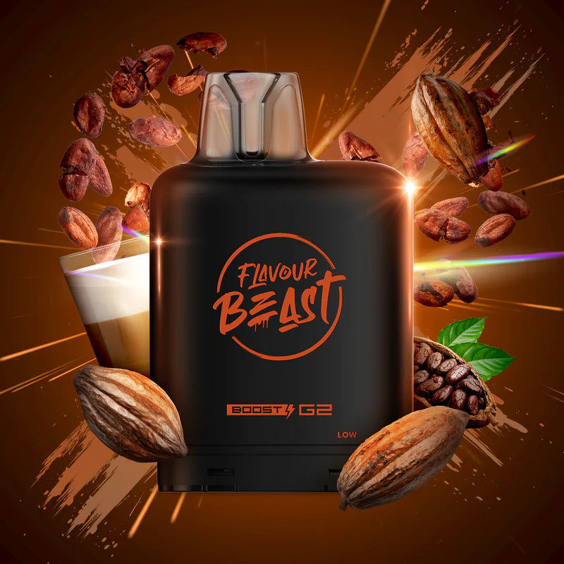 Flavour Beast Level X Boost loco cocoa latte 20mg Disposable Pods