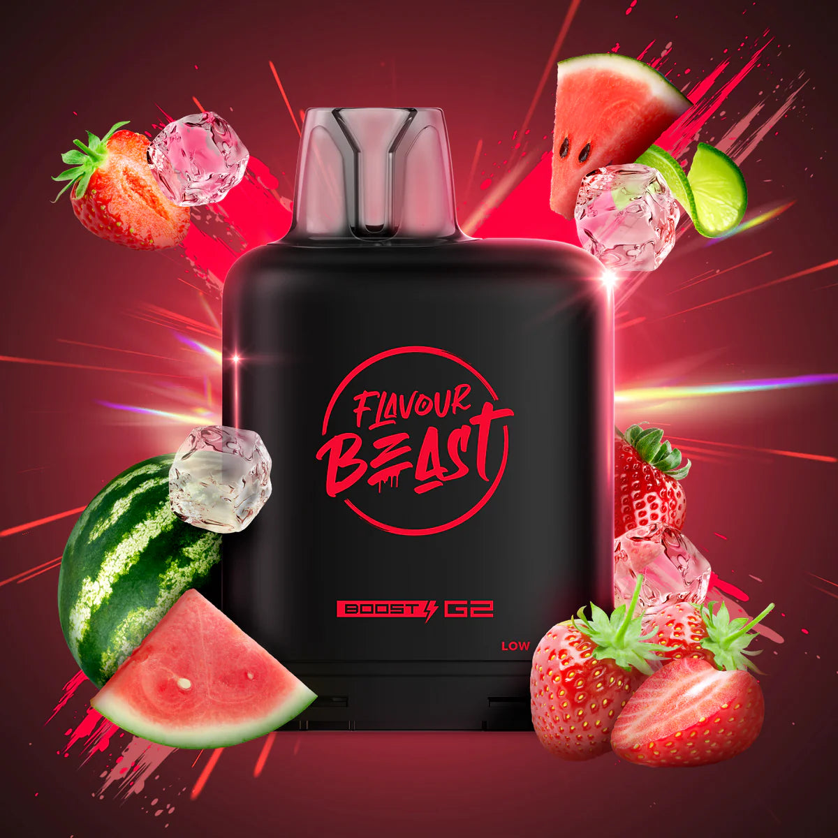 Flavour Beast Level X Boost savage strawberry watermelon 20mg Disposable Pods