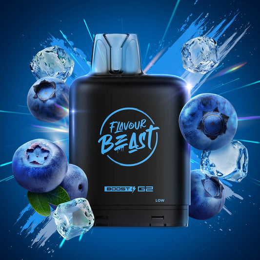 Flavour Beast Level X Boost boss blueberry 20mg Disposable Pods