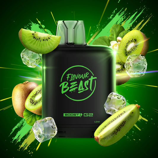 Flavour Beast Level X Boost dope double kiwi 20mg Disposable Pods