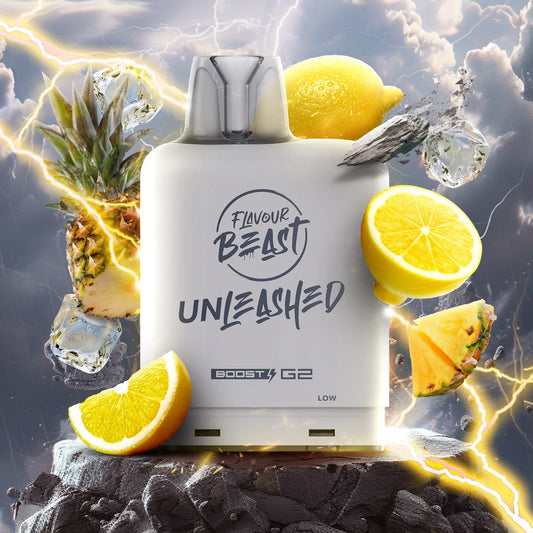 Flavour Beast Level X Unleashed Boost epic pineapple lemon 20mg Disposable Pods
