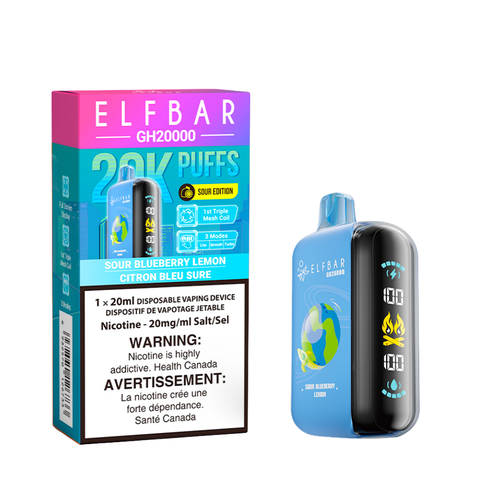 Elf Bar GH 20k sour blueberry lemon 20mg Disposable