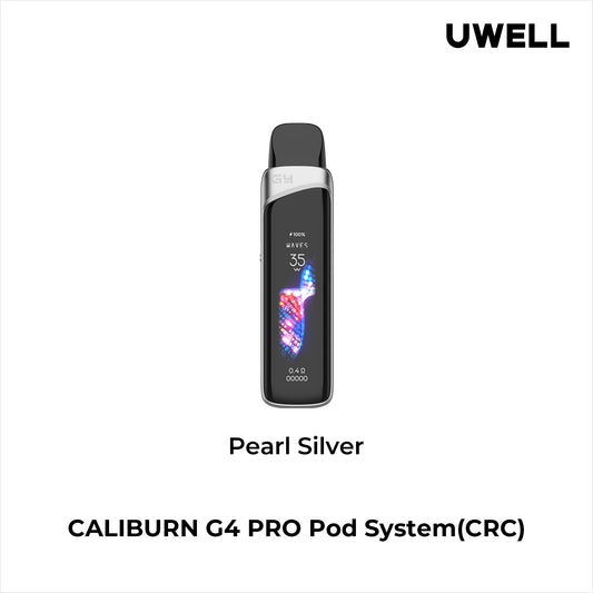 Uwell Caliburn G4 PRO Pod System Kit Pearl Silver