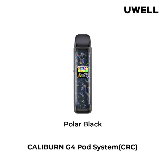 Uwell Caliburn G4 Pod System Kit Polar Black