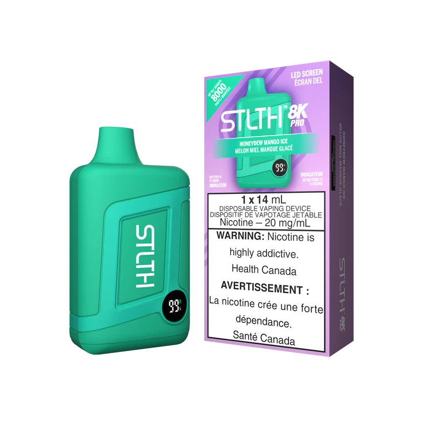 Stlth 8k Pro honeydew mango ice 20mg disposable