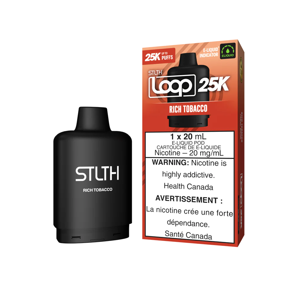 Stlth Loop 25k rich tobacco 20mg Disposable Pods