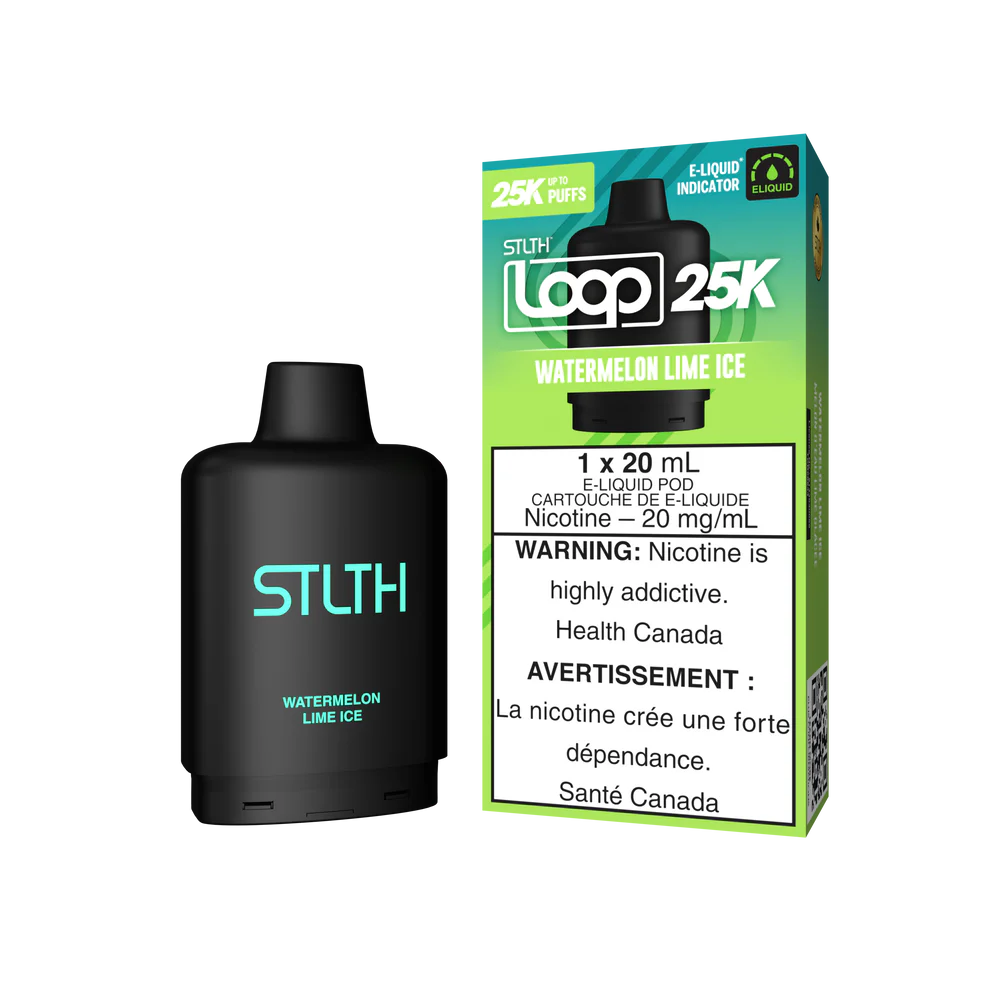 Stlth Loop 25k watermelon lime ice 20mg Disposable Pods