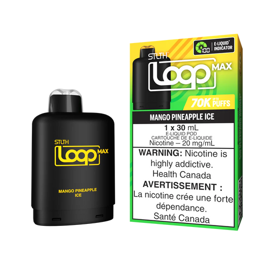 Stlth Loop Max mango pineapple ice 20mg Disposable Pods