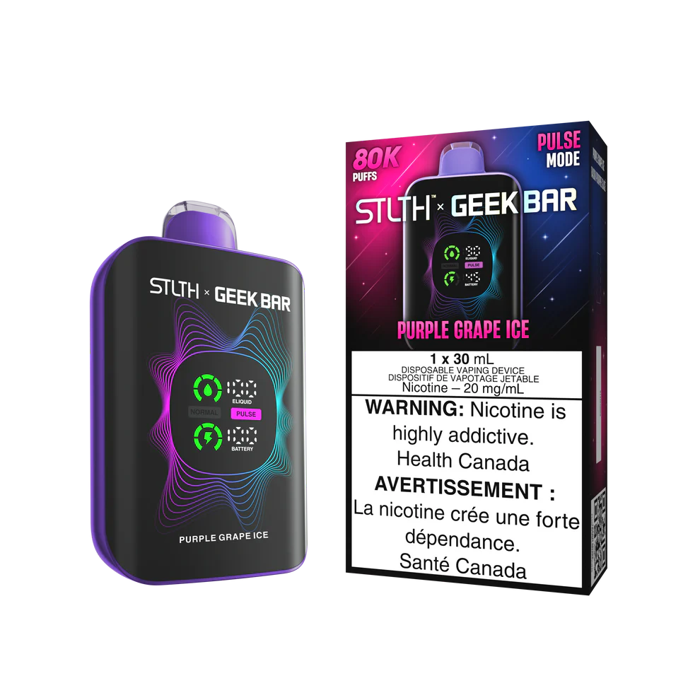 Stlth x Geek Bar purple grape ice 20mg Disposable