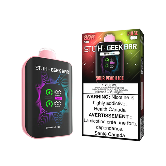 Stlth x Geek Bar sour peach ice 20mg Disposable