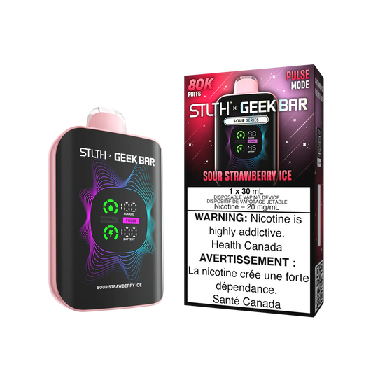 Stlth x Geek Bar sour strawberry ice 20mg Disposable