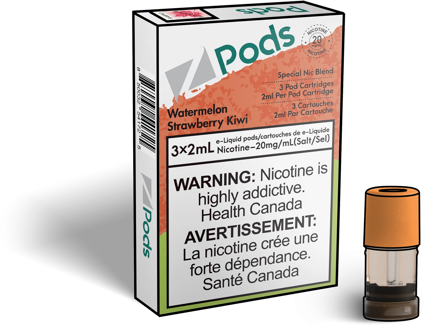 Z Pods watermelon strawberry kiwi 20mg