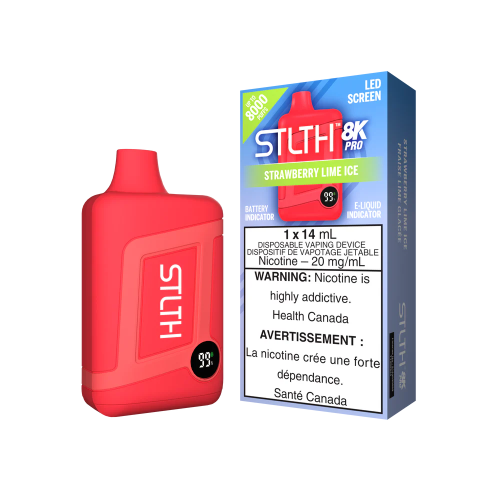 Stlth 8k Pro strawberry lime ice 20mg disposable