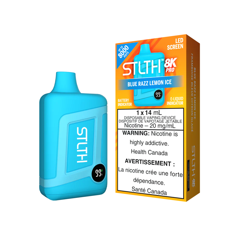 Stlth 8k Pro blue razz lemon ice 20mg disposable