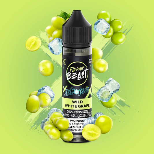 Flavour Beast wild white grape iced 20mg E-Liquid 60ml
