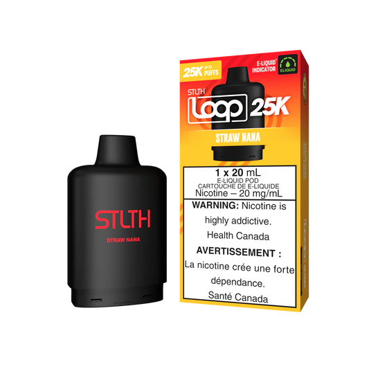 Stlth Loop 25k straw nana 20mg Disposable Pods