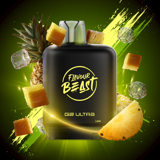 Flavour Beast Level X Ultra pumped up pineapple iced 20mg Disposable Pods