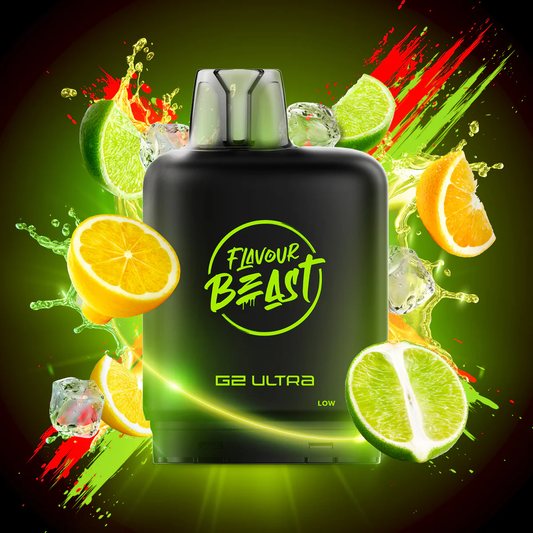 Flavour Beast Level X Ultra chuggin green dew 20mg Disposable Pods