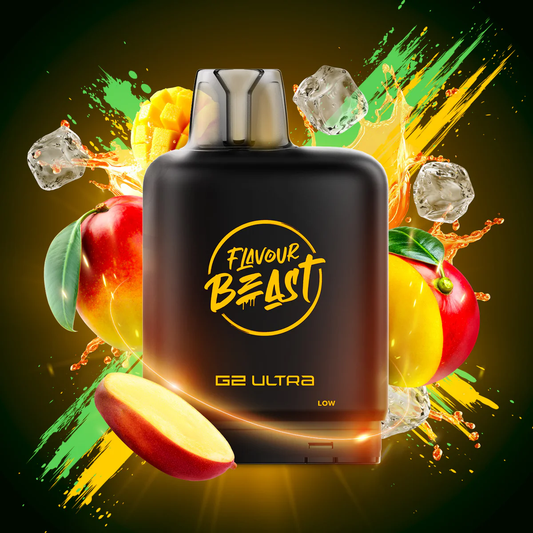 Flavour Beast Level X Ultra chuggin mango spritz 20mg Disposable Pods