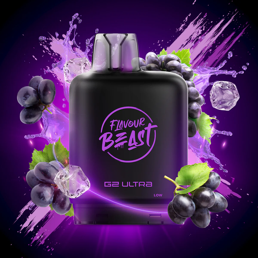 Flavour Beast Level X Ultra chuggin purple sparkle 20mg Disposable Pods