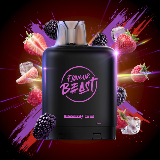 Flavour Beast Level X Ultra tangy berries iced 20mg Disposable Pods