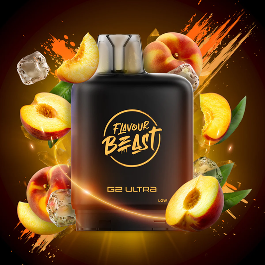 Flavour Beast Level X Ultra frizzy peach iced 20mg Disposable Pods