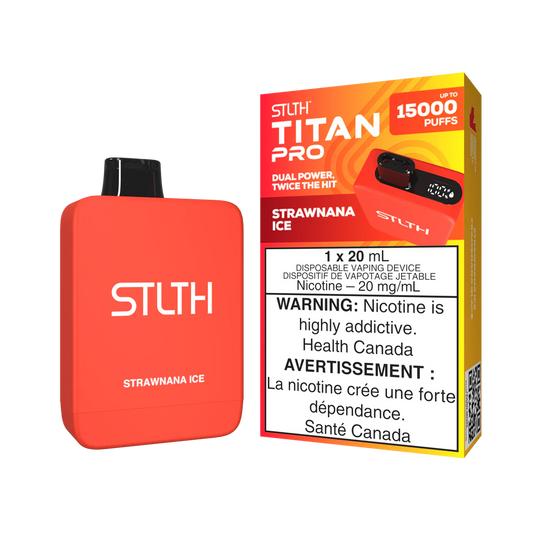 Stlth Titan Pro 15k strawnana ice 20mg Disposable