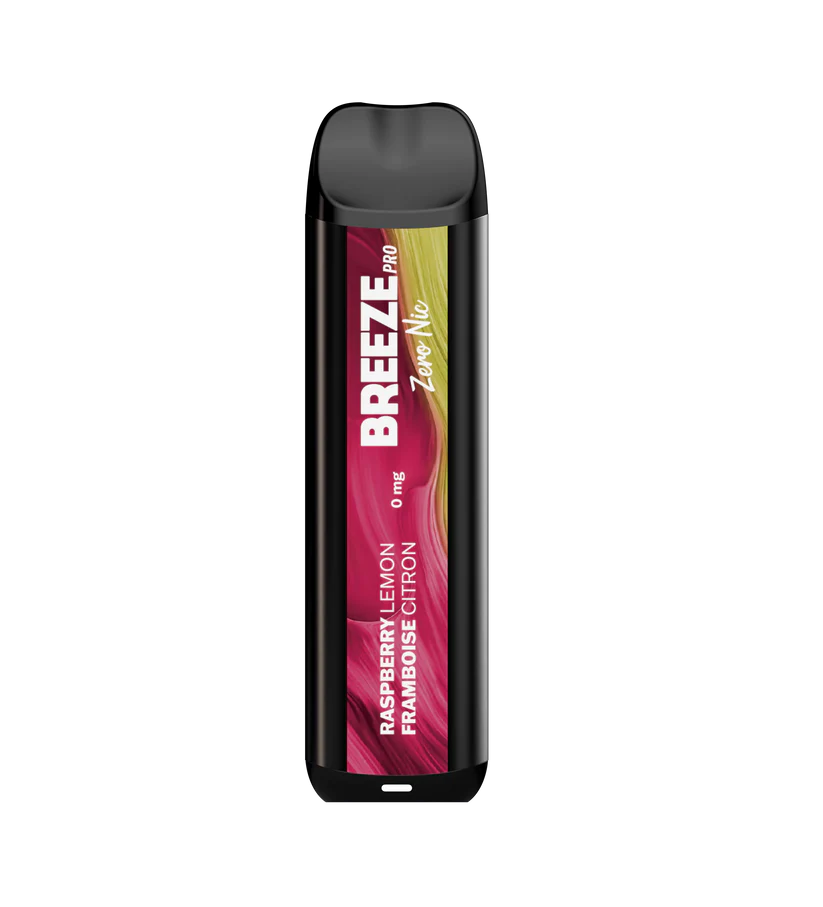 Breeze Zero Nicotine raspberry lemon 2000 disposable